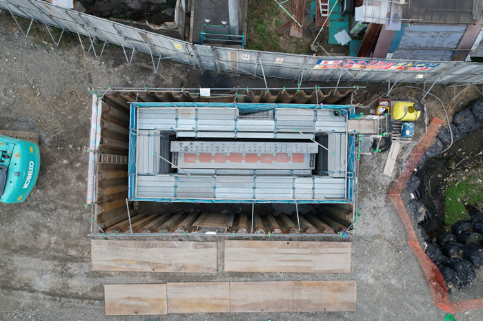 笹尾川(香月橋)橋梁下部工工事(4-1)